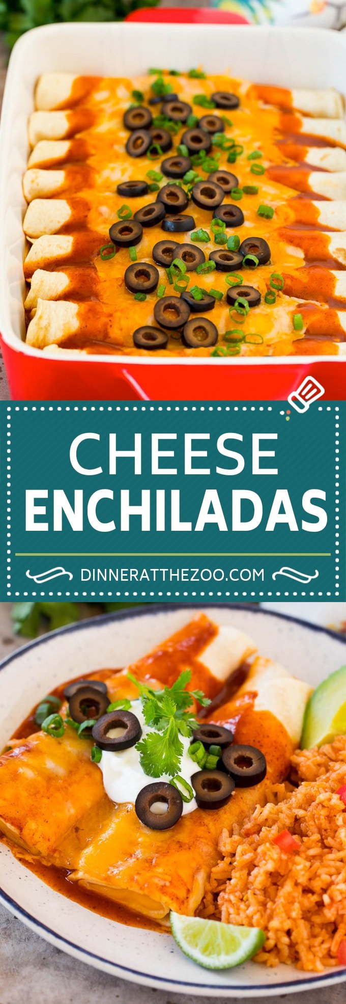 This recipe for cheese enchiladas is rolled flour tortillas filled with cheddar and Monterey Jack cheeses, then topped with red sauce and more cheese and baked to golden brown perfection.