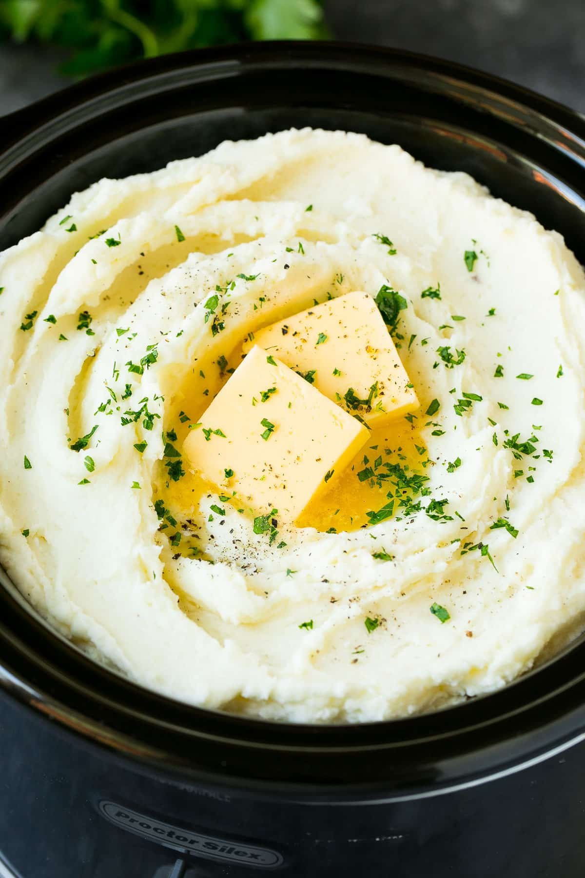 Crock Pot Mashed Potatoes - Dinner at the Zoo