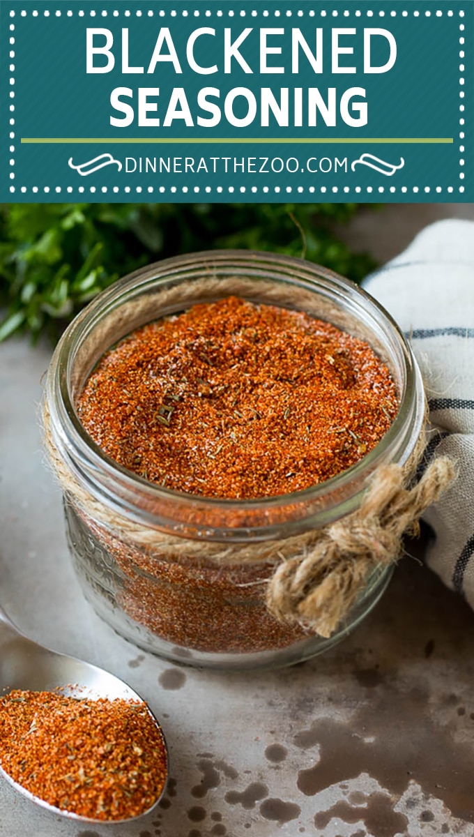 This blackened seasoning is a blend of herbs and spices that are combined to produce a savory rub that takes minutes to put together.