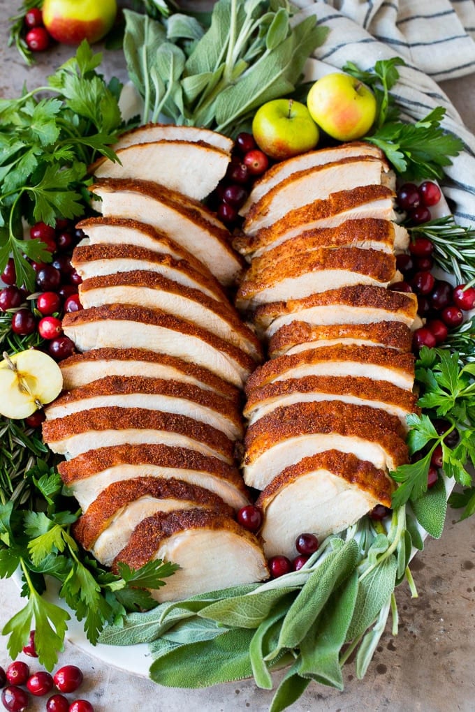 Cajun Baked Turkey Breast and Dressing (Stuffing)