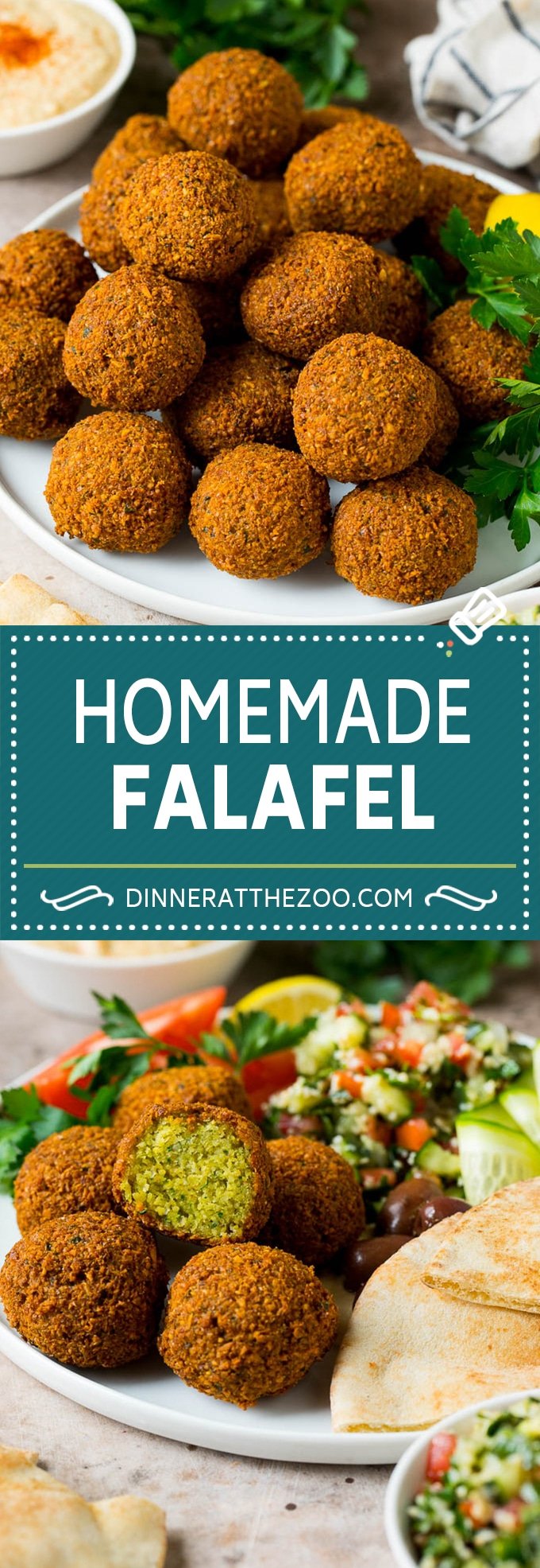 This falafel recipe is dried chickpeas blended with herbs and spices, then formed into patties or balls and fried to golden brown perfection