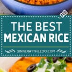 This Mexican rice recipe is restaurant style rice simmered in tomato sauce and broth with plenty of spices.