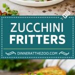 These zucchini fritters are crispy patties filled with shredded squash and flavored with garlic and herbs.