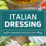 This homemade Italian dressing is a combination of olive oil, vinegar, herbs and spices, all blended together.