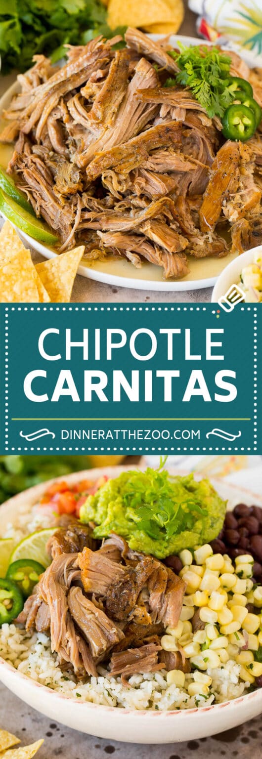Chipotle Carnitas (Copycat Recipe) Dinner at the Zoo