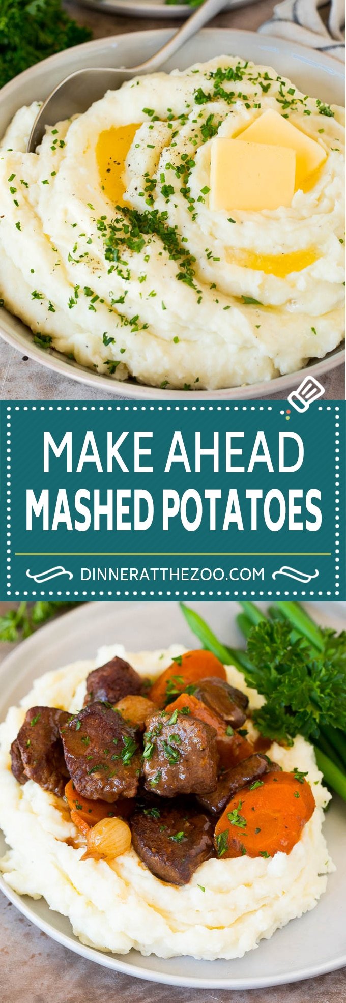 Make Ahead Mashed Potatoes - Dinner at the Zoo