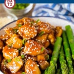 This Instant Pot teriyaki chicken is chicken thighs pressure cooked in a homemade sweet and savory teriyaki sauce.