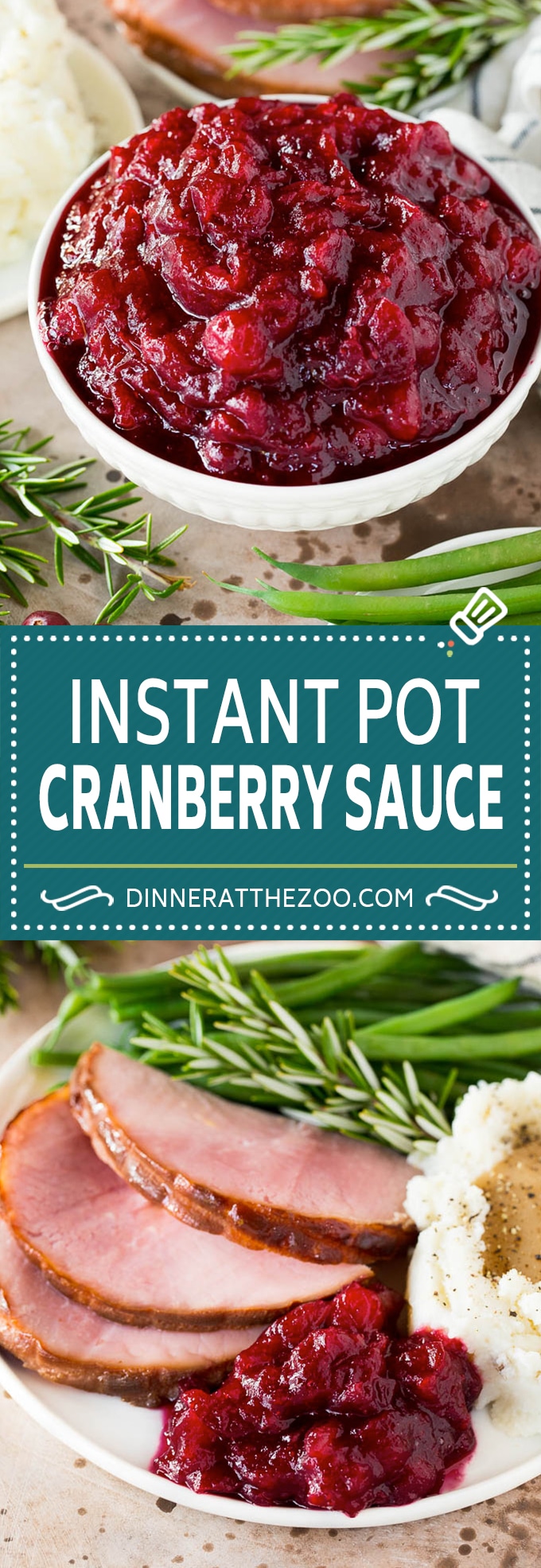 Instant Pot Cranberry Sauce Dinner at the Zoo
