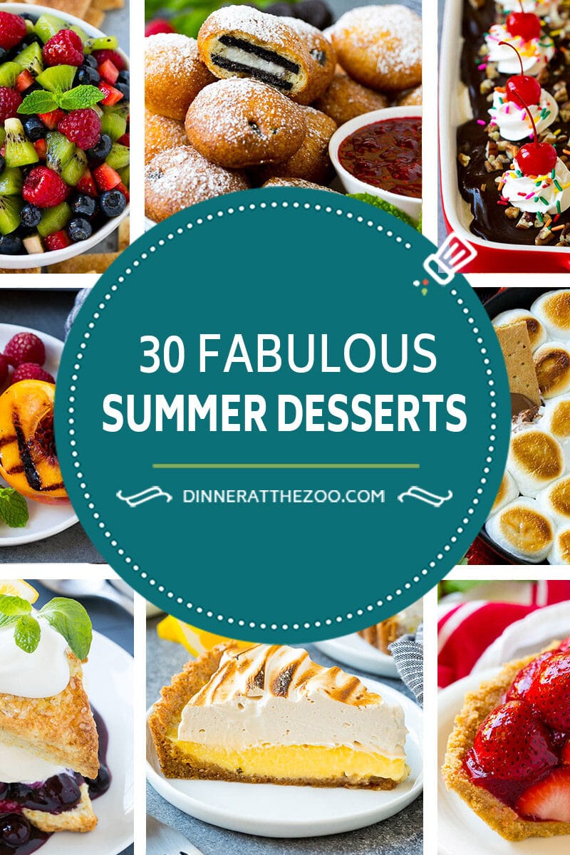 A collection of fabulous summer dessert recipes.