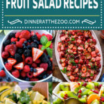 A collection of fruit salad recipes like Mexican fruit salad and tropical fruit salad.