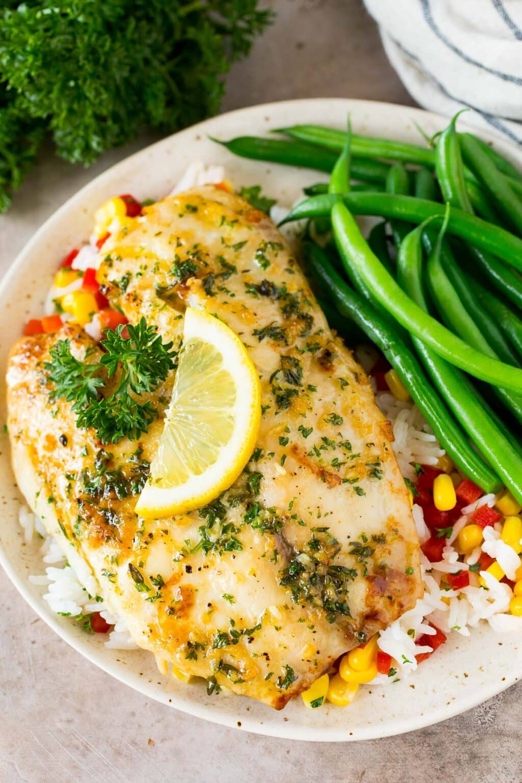 Baked Tilapia with Garlic Butter Dinner at the Zoo