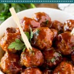 These grape jelly meatballs are homemade meatballs tossed in a two ingredient sauce and slow cooked to perfection.