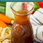 This Asian salad dressing is a blend of soy sauce, rice vinegar, hoisin sauce, ginger and sesame oil that makes for the perfect blend of sweet and savory flavors.