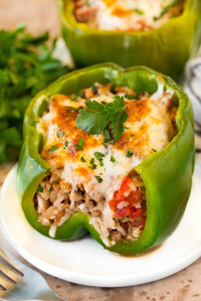 Stuffed Green Peppers - Dinner at the Zoo