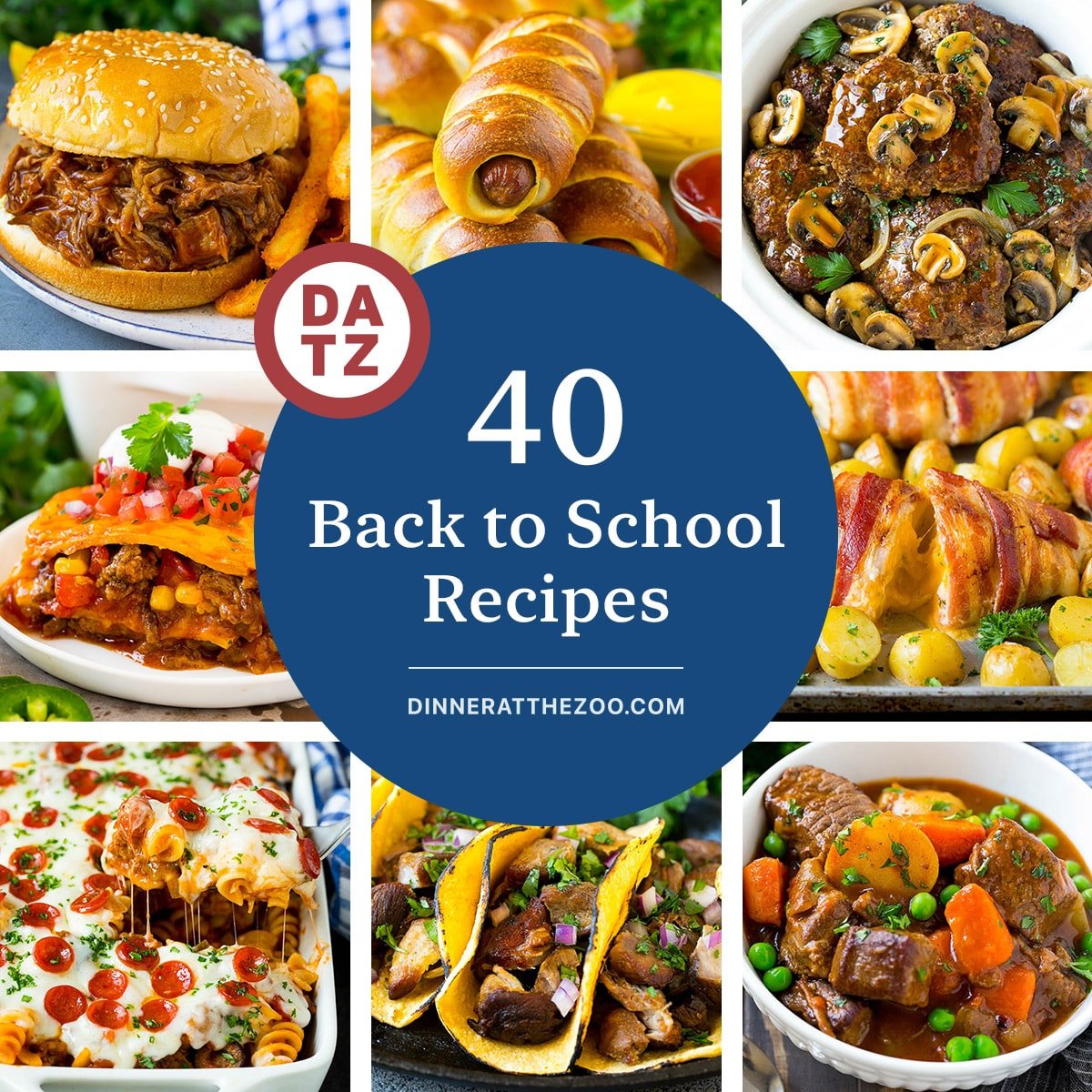 A group of fantastic back to school recipes like Mexican casserole, slow cooker Salisbury steak and slow cooker beef stew.