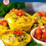 This recipe for breakfast egg muffins is an easy grab and go option for busy mornings.