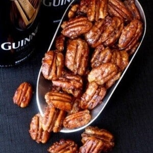 An image of Guinness beer nuts in a scoop.
