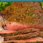 This London broil recipe is beef steak that is marinated in olive oil, garlic, herbs and spices, then cooked to tender and juicy perfection.