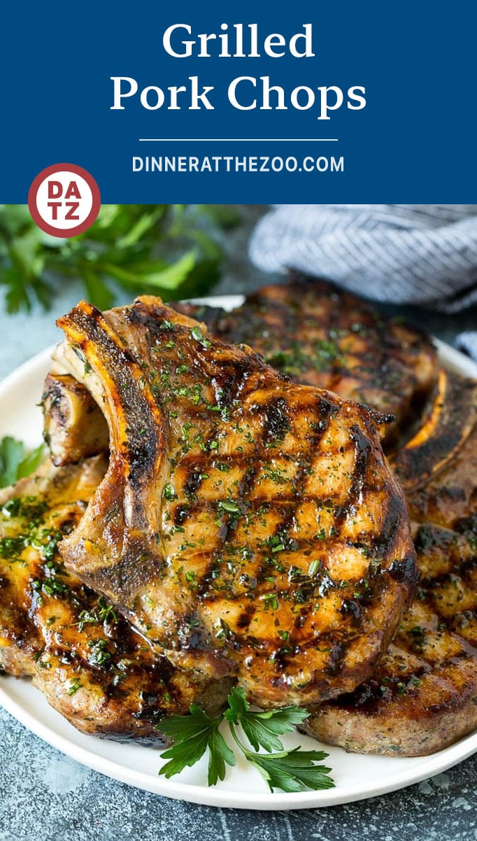 Grilled Pork Chops - Dinner at the Zoo