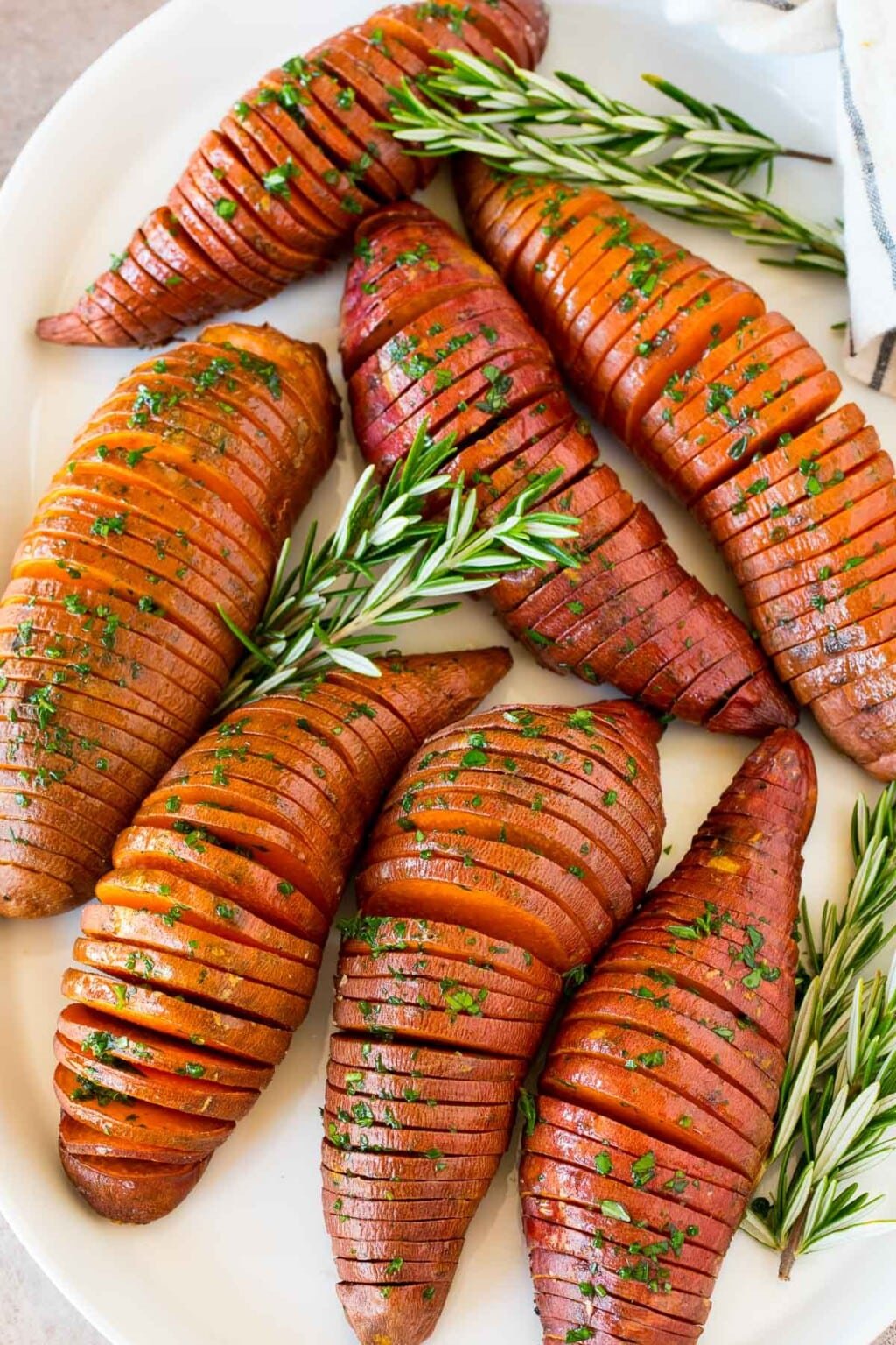 Hasselback Sweet Potatoes Dinner at the Zoo