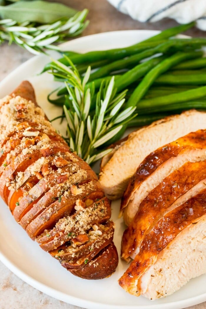 Hasselback Sweet Potatoes Dinner at the Zoo