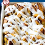 This cinnamon roll french toast casserole recipe is so simple to make and is the star of any breakfast or brunch!