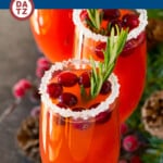 This cranberry mimosa recipe is a light and refreshing drink made with orange juice, cranberry juice and sparkling wine.